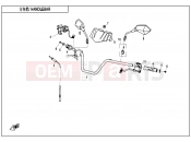 CFMOTO 2021 ATV CFORCE 450 (CF400ATR-2S [T3a] ) HANDLEBAR(FOR WITHOUT PARKING SYSTEM ONLY) - F10-1-B-V1