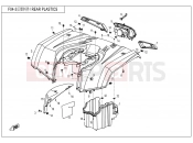 CFMOTO CFORCE 450 (CF400AU) REAR PLASTICS - F04-3