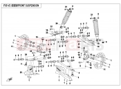 CFMOTO CFORCE 450 (CF400AU) FRONT SUSPENSION(NA) - F05-B