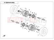 CFMOTO CFORCE 450 (CF400AU) FRONT WHEEL - F07