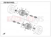 CFMOTO CFORCE 450 (CF400AU) REAR WHEEL