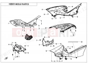 CFMOTO 2022 ATV CFORCE 450 (CF400AU-3L) MIDDLE PLASTICS - F04-3