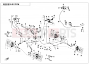 CFMOTO 2022 ATV CFORCE 450 (CF400AU-3L) BRAKE SYSTEM - F08-V1