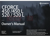 CFMOTO 2022 ATV CFORCE 450 (CF400AU-3L) OWNER\'S MANUAL - F38