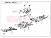 CFMOTO CFORCE 400 (CF400AU-3S) BOTTOM PLASTICS - F04-6