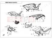 CFMOTO 2023 ATV CFORCE 400 (CF400AU-3S) MIDDLE PLASTICS - F04-3