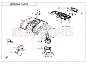 CFMOTO 2023 ATV CFORCE 400 (CF400AU-3S) REAR PLASTICS - F04-5