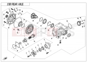 CFMOTO 2023 ATV CFORCE 400 (CF400AU-3S) REAR AXLE(WITHOUT DIFFERENTIAL) - F33-A
