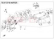 CFMOTO CFORCE 450 (CF400AU-A) MUFFLER - F02