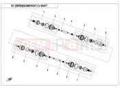 CFMOTO CFORCE 450 (CF400AU-A) FRONT CV SHAFT - F27