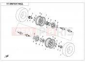 CFMOTO CFORCE 450 (CF400AU-A) FRONT WHEEL - F07