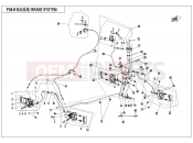 CFMOTO CFORCE 450 (CF400AU-A) BRAKE SYSTEM(LH,SPLIT) - F08-B