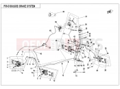 CFMOTO CFORCE 450 (CF400AU-A) BRAKE SYSTEM(RH,SPLIT) - F08-D
