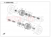CFMOTO CFORCE 450 (CF400AU-A) REAR WHEEL - F11