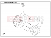 CFMOTO CFORCE 450 (CF400AU-A) MAGNETO STATOR ASSY(HIGH POWER)