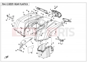 CFMOTO CFORCE 450 (CF400AU-B) REAR PLASTICS - F04-3