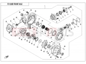 CFMOTO CFORCE 450 (CF400AU-B) FRONT AXLE - F31-V1