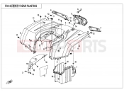 CFMOTO CFORCE 450 (CF400AU-L) REAR PLASTICS - F04-3