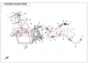 CFMOTO CFORCE 450 (CF400AU-L) COOLING SYSTEM - F18