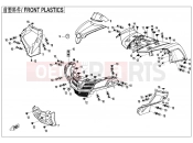 CFMOTO 2019 ATV CFORCE 450 (CF400AU-L) FRONT PLASTICS - F04-1