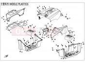 CFMOTO 2019 ATV CFORCE 450 (CF400AU-L) MIDDLE PLASTICS - F04-2