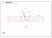 CFMOTO 2022 ATV CFORCE 400 (CF400AU-SF) LOCK KIT - F01