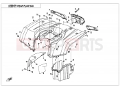 CFMOTO 2022 ATV CFORCE 400 (CF400AU-SF) REAR PLASTICS - F04-3