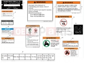 CFMOTO 2022 ATV CFORCE 400 (CF400AU-SF) WARNING DECAL(EURO) - F19-2-A
