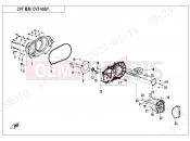 CFMOTO 2022 ATV CFORCE 400 (CF400AU-SF) CVT CASE ASSY. - E01-3