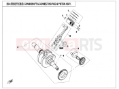 CFMOTO 2022 ATV CFORCE 400 (CF400AU-SF) CRANKSHAFT @^ CONNECTING ROD @^ PISTON ASSY. - E04