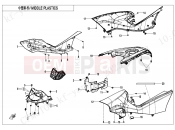 CFMOTO 2025 ATV CFORCE 450 (CF400AZ-3L) MIDDLE PLASTICS - F04-3
