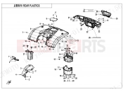 CFMOTO 2025 ATV CFORCE 450 (CF400AZ-3L) REAR PLASTICS - F04-5