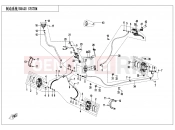 CFMOTO 2025 ATV CFORCE 450 (CF400AZ-3L) BRAKE SYSTEM - F08-A-V3