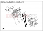 CFMOTO CFORCE 550 (CF500ATR-3) CYLINDER HEAD @^ CYLINDER ASSY. - E02