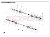 CFMOTO CFORCE 550 (CF500ATR-3) REAR CV SHAFT - F28
