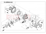 CFMOTO CFORCE 550 (CF500ATR-3) REAR AXLE - F33
