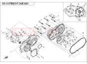 CFMOTO CFORCE 550 (CF500ATR-3) CVT CASE ASSY. - E01-3