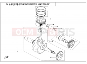 CFMOTO CFORCE 550 (CF500ATR-3) CRANKSHAFTãCONNECTING RODãPISTON ASSY - E04