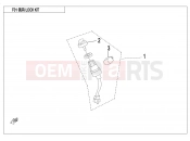CFMOTO CFORCE 550 (CF500ATR-3) LOCK KIT - F01