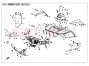 CFMOTO CFORCE 550 (CF500ATR-3) FRONT PLASTIC - F04-1