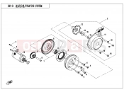 CFMOTO CFORCE 550 (CF500ATR-3) STARTING SYSTEM(WITH RECOIL START) - E09-B
