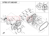 CFMOTO CFORCE 550 (CF500AU-6B) CVT CASE ASSY - E01-3-V3