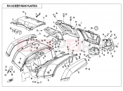 CFMOTO 2021 ATV CFORCE 500 (CF500AU-6L) REAR PLASTICS - F04-3