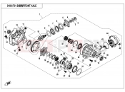 CFMOTO 2021 ATV CFORCE 500 (CF500AU-6L) FRONT AXLE - F31-B