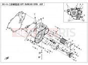 CFMOTO 2021 ATV CFORCE 500 (CF500AU-6L) LEFT CRANKCASE COVER ASSY. - E01-4
