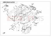CFMOTO CFORCE 520 (CF500AU-7A) REAR PLASTIC - F04-3