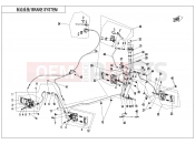 CFMOTO CFORCE 520 (CF500AU-7A) BRAKE SYSTEM(LH,SPLIT) - F08-B
