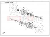 CFMOTO 2021 ATV CFORCE 520 (CF500AU-7A) FRONT WHEEL - F07