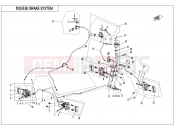 CFMOTO 2021 ATV CFORCE 520 (CF500AU-7A) BRAKE SYSTEM(LH,ASSEMBLED,SUMITOMO PLUG) - F08-C
