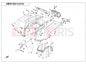 CFMOTO CFORCE 520 (CF500AU-7C) REAR PLASTICS - F04-3